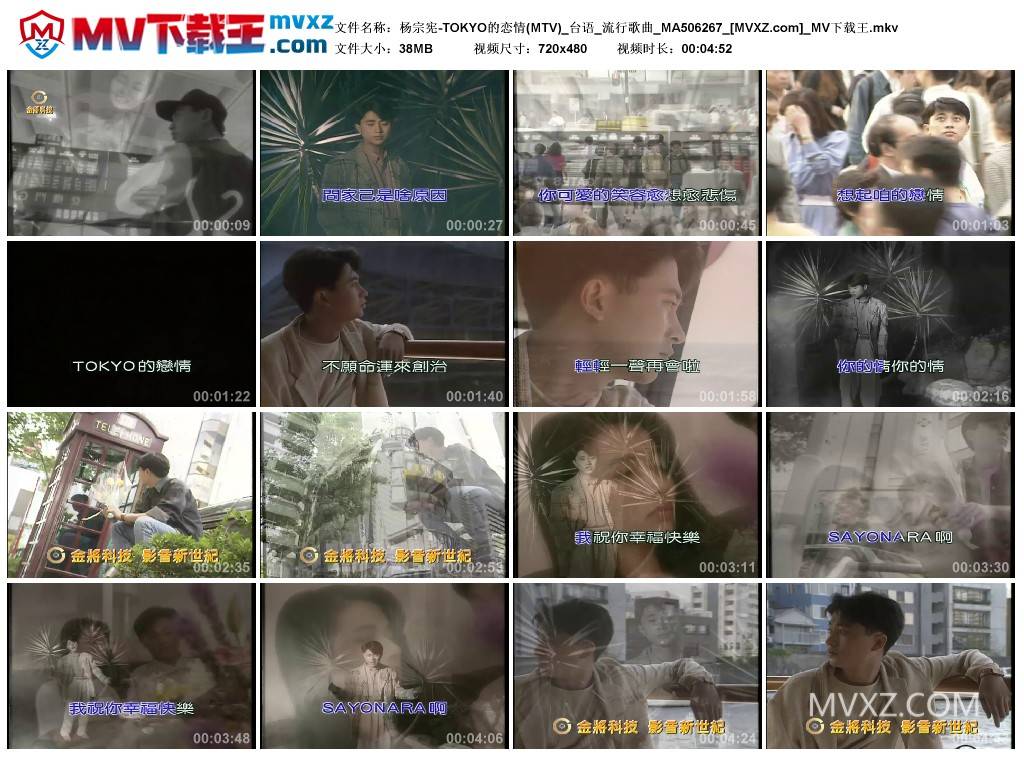杨宗宪-TOKYO的恋情(MTV)_台语_流行歌曲_MA506267